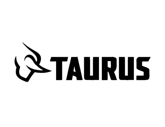 The image shows the logo of **Taurus**, a well-known firearms manufacturer. The logo features a stylized bull's head on the left, symbolizing strength and resilience, followed by the bold, uppercase textTAURUS."

Taurus is a Brazilian company that produces a wide range of firearms, including handguns and rifles, for civilian, military, and law enforcement use. The brand is recognized for its affordability and innovation in firearm design.