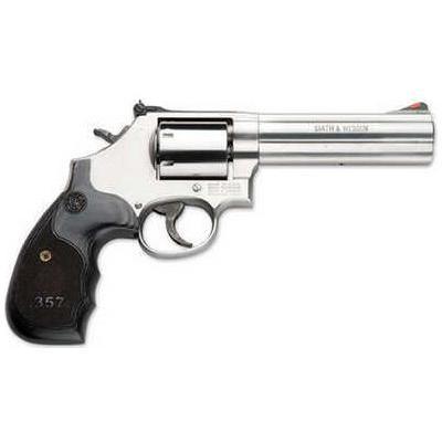 Smith & Wesson Talo 686 Revolver 357 Magnum 5" Barrel 7 Shot Stainless Steel Unfluted Black Laminated Grip - Buy A Gun