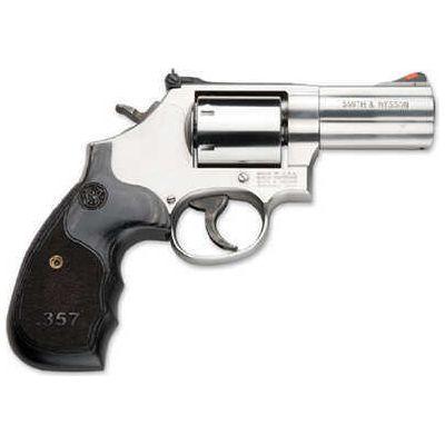 Smith & Wesson 686 Revolver "357" Custom Wood Grip 357 Magnum 3" Barrel 7 Round Stainless Steel - Buy A Gun